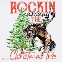 Hilarious Cowboy Rocking Christmas Tree Western Decor Visor thumb 3