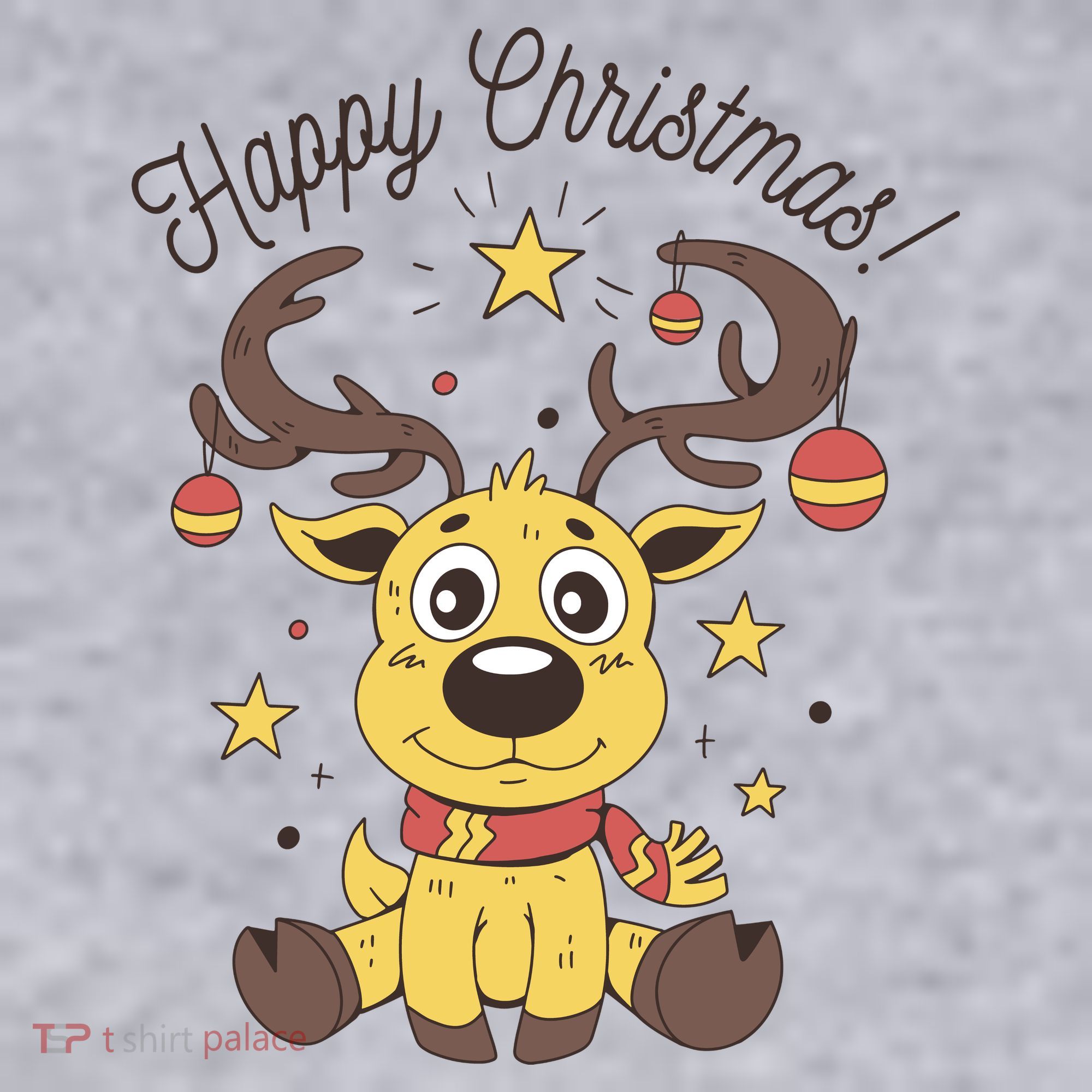 Happy Christmas Reindeer Holiday Women's Sweatshirt