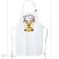 Happy Christmas Reindeer Holiday Apron thumb 0