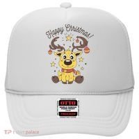 Happy Christmas Reindeer Holiday Hat thumb 0