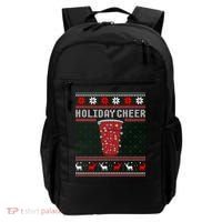Holiday Cheer Red Solo Cup Christmas Beer Pong Ugly Sweater Gift Backpack thumb 0