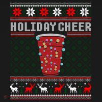 Holiday Cheer Red Solo Cup Christmas Beer Pong Ugly Sweater Gift Women's Hoodie thumb 2