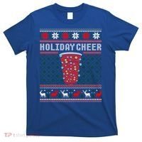 Holiday Cheer Red Solo Cup Christmas Beer Pong Ugly Sweater Gift T-Shirt thumb 0