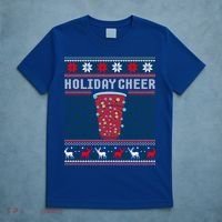 Holiday Cheer Red Solo Cup Christmas Beer Pong Ugly Sweater Gift T-Shirt thumb 5
