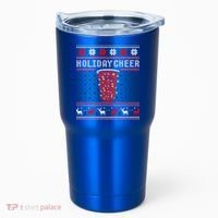 Holiday Cheer Red Solo Cup Christmas Beer Pong Ugly Sweater Gift Tumbler thumb 0