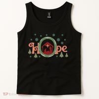 Hope Christian Retro Christmas Religious Faith Bible Verses Graphic Plus Size Tank Top thumb 2