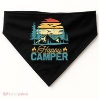 Happy Camper Retro Matching Camping Crew USA-Made Doggie Bandana thumb 0