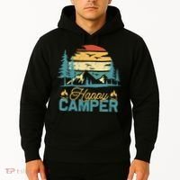 Happy Camper Retro Matching Camping Crew Hoodie thumb 2