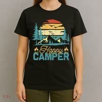 Happy Camper Retro Matching Camping Crew T-Shirt thumb 4