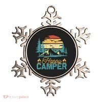 Happy Camper Retro Matching Camping Crew Ornament thumb 0
