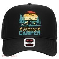 Happy Camper Retro Matching Camping Crew Hat thumb 0