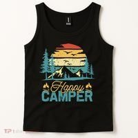 Happy Camper Retro Matching Camping Crew Tank Top thumb 2