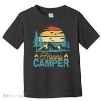 Happy Camper Retro Matching Camping Crew Toddler T-Shirt thumb 0