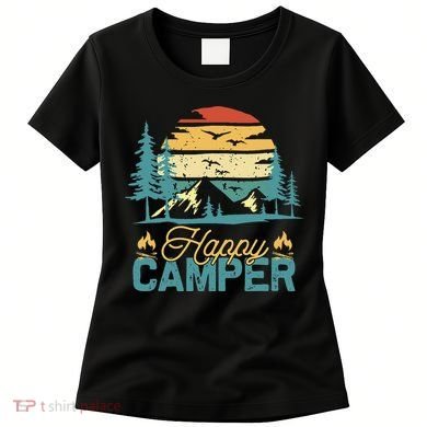 Happy Camper Retro Matching Camping Crew Women's T-Shirt
