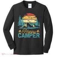 Happy Camper Retro Matching Camping Crew Kids Long Sleeve Shirt thumb 0