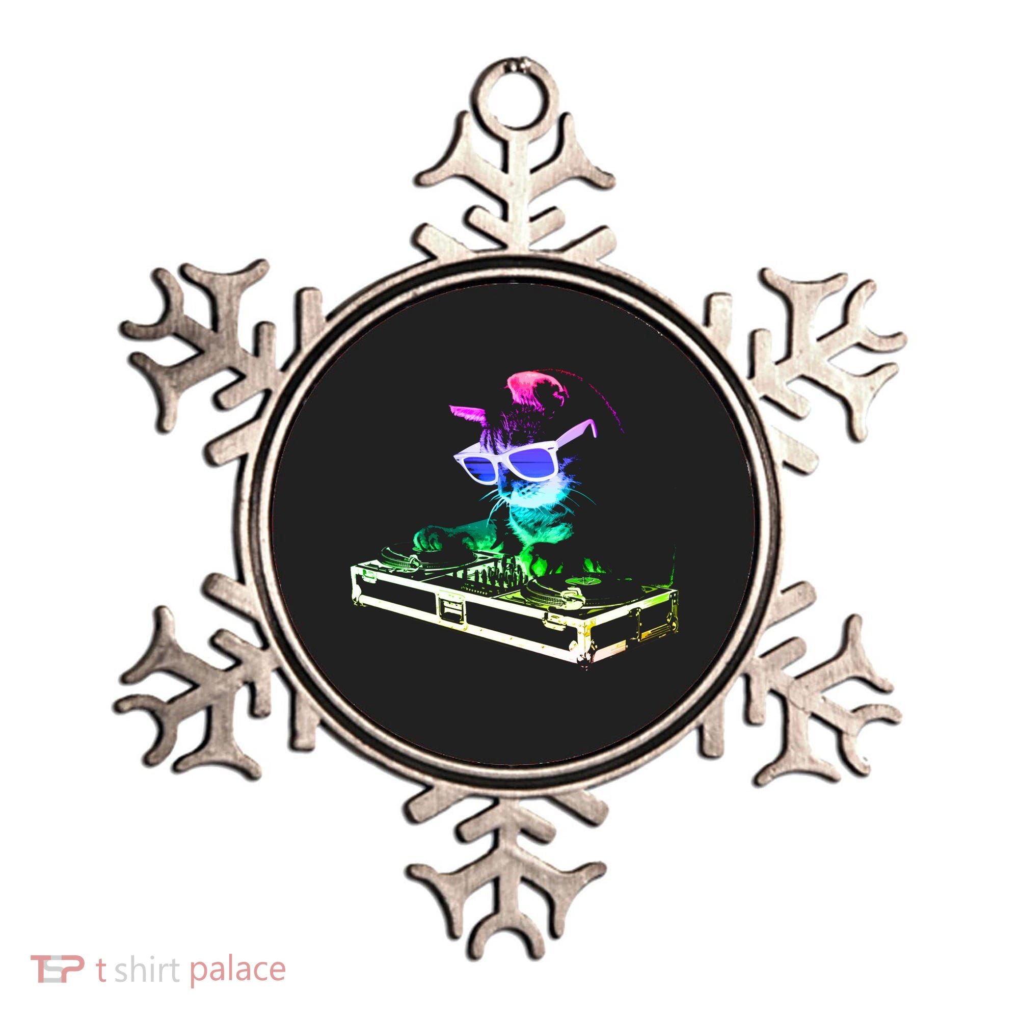 House Cat (Rainbow Dj Cat Kitty) Great Gift Ornament