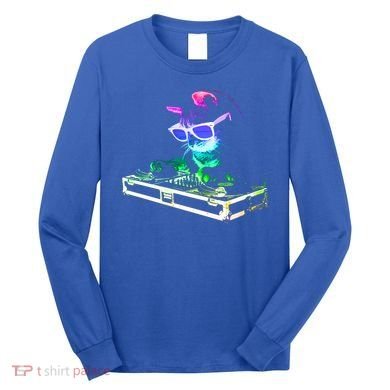 House Cat (Rainbow Dj Cat Kitty) Great Gift Long Sleeve Shirt
