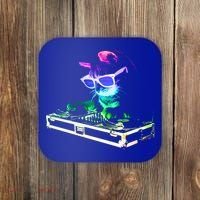 House Cat (Rainbow Dj Cat Kitty) Great Gift Coaster thumb 0
