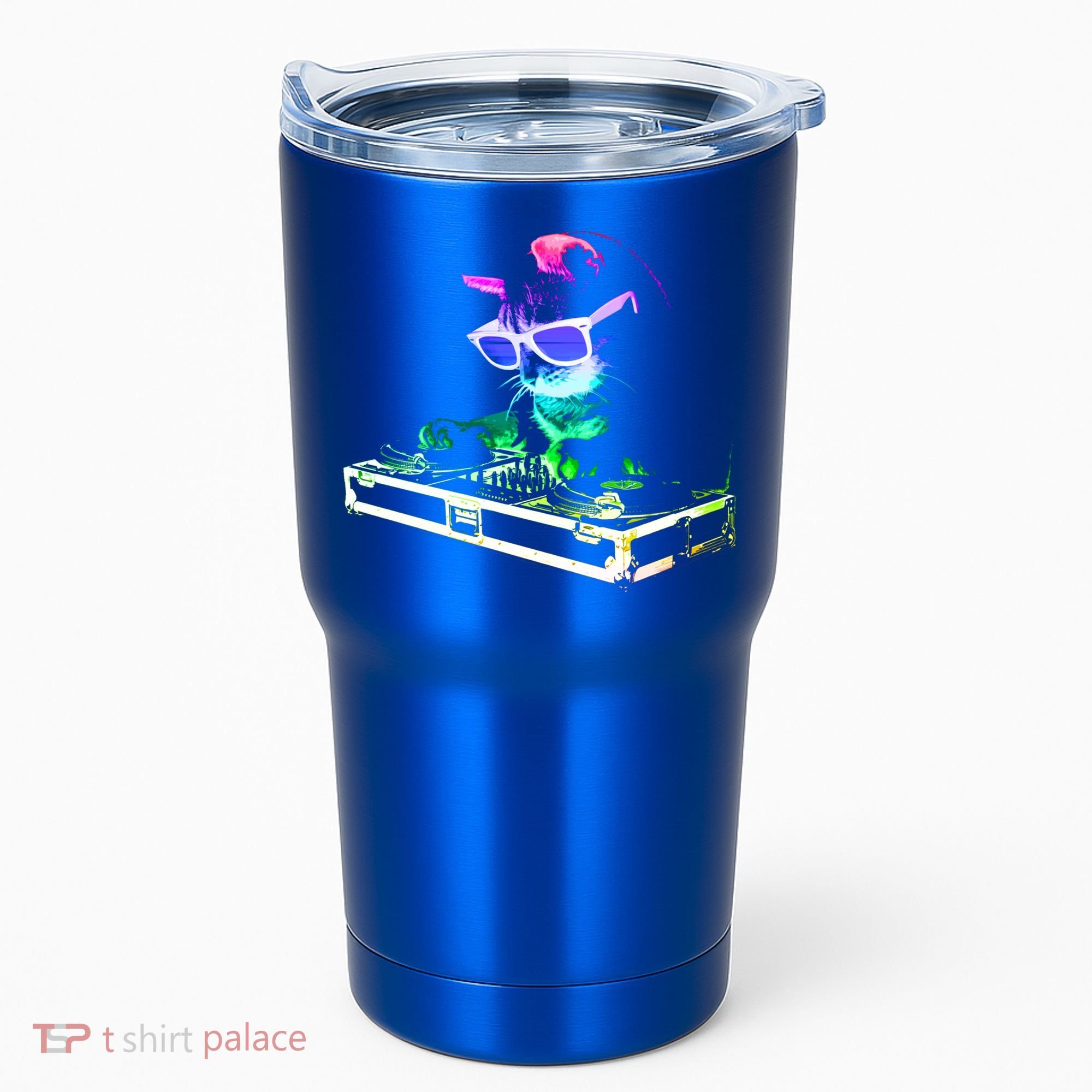 House Cat (Rainbow Dj Cat Kitty) Great Gift Tumbler