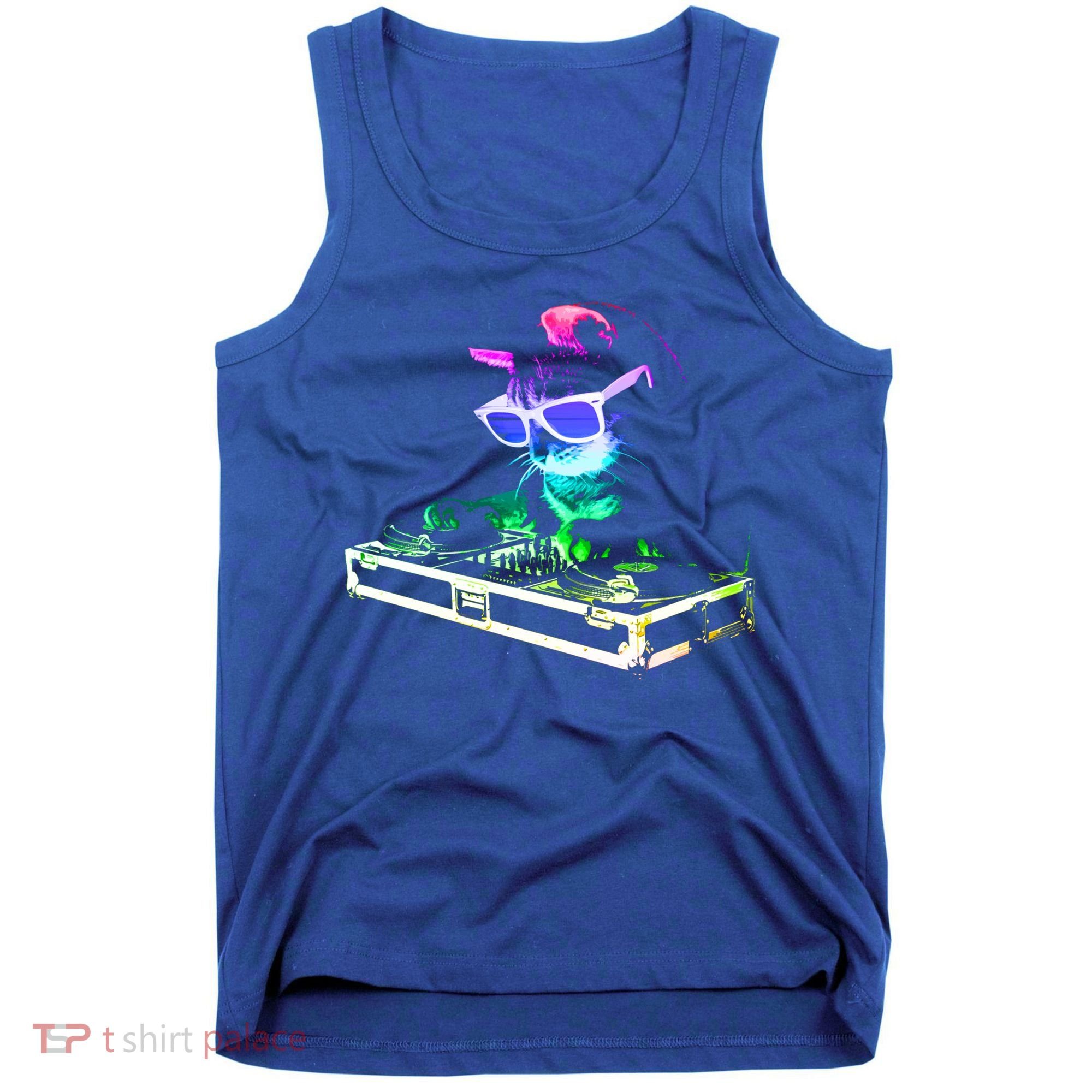 House Cat (Rainbow Dj Cat Kitty) Great Gift Tank Top