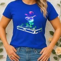 House Cat (Rainbow Dj Cat Kitty) Great Gift Women's T-Shirt thumb 2