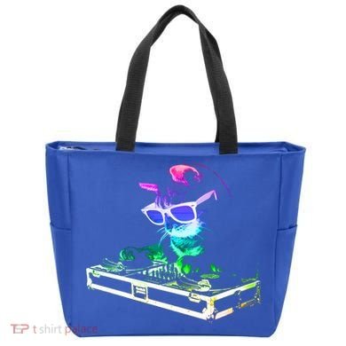 House Cat (Rainbow Dj Cat Kitty) Great Gift Tote Bag