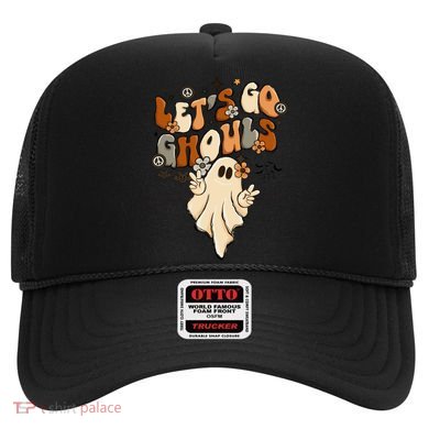Halloween Costume Retro LetS Go Ghouls Peace Sgn Ghost Gift Hat
