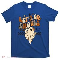 Halloween Costume Retro LetS Go Ghouls Peace Sgn Ghost Gift T-Shirt thumb 0