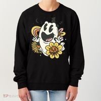 Halloween Cute Retro Ghost Women's Sweatshirt thumb 0