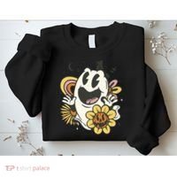 Halloween Cute Retro Ghost Sweatshirt thumb 2
