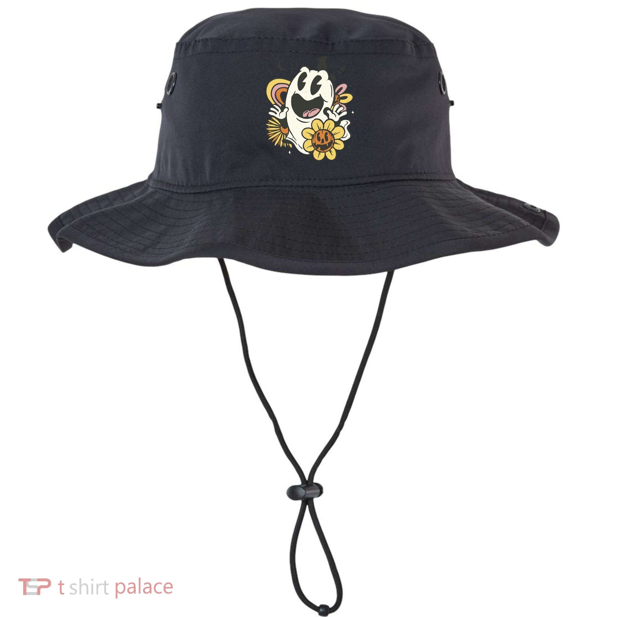 Halloween Cute Retro Ghost Bucket Hat