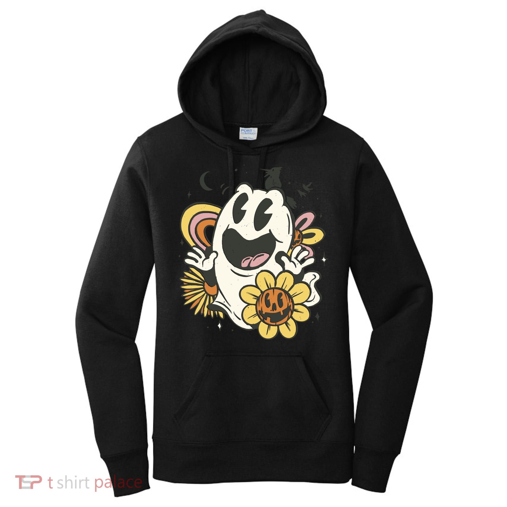 Halloween Cute Retro Ghost Women's Hoodie