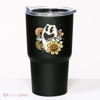Halloween Cute Retro Ghost Tumbler thumb 0