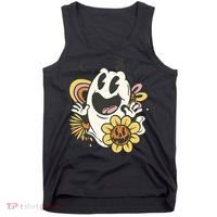 Halloween Cute Retro Ghost Tank Top thumb 0