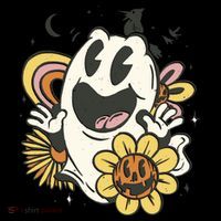 Halloween Cute Retro Ghost Tank Top thumb 6