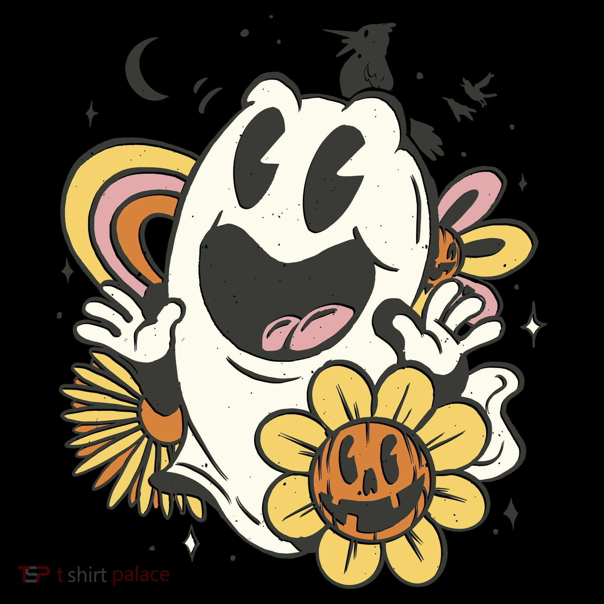 Halloween Cute Retro Ghost Tank Top