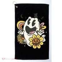 Halloween Cute Retro Ghost Golf Towel thumb 0