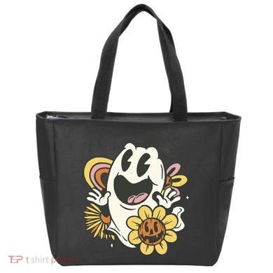 Halloween Cute Retro Ghost Tote Bag