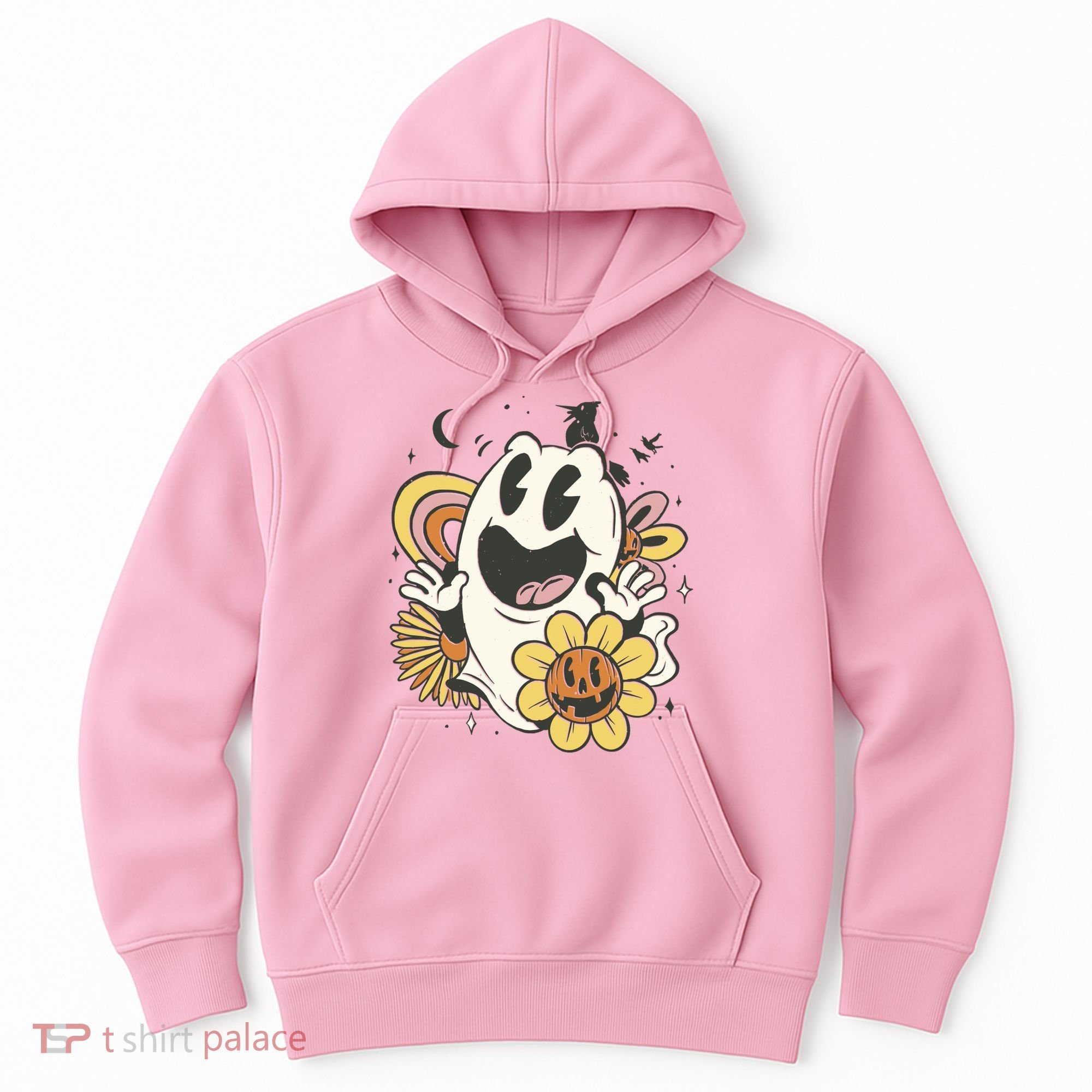Halloween Cute Retro Ghost Hoodie