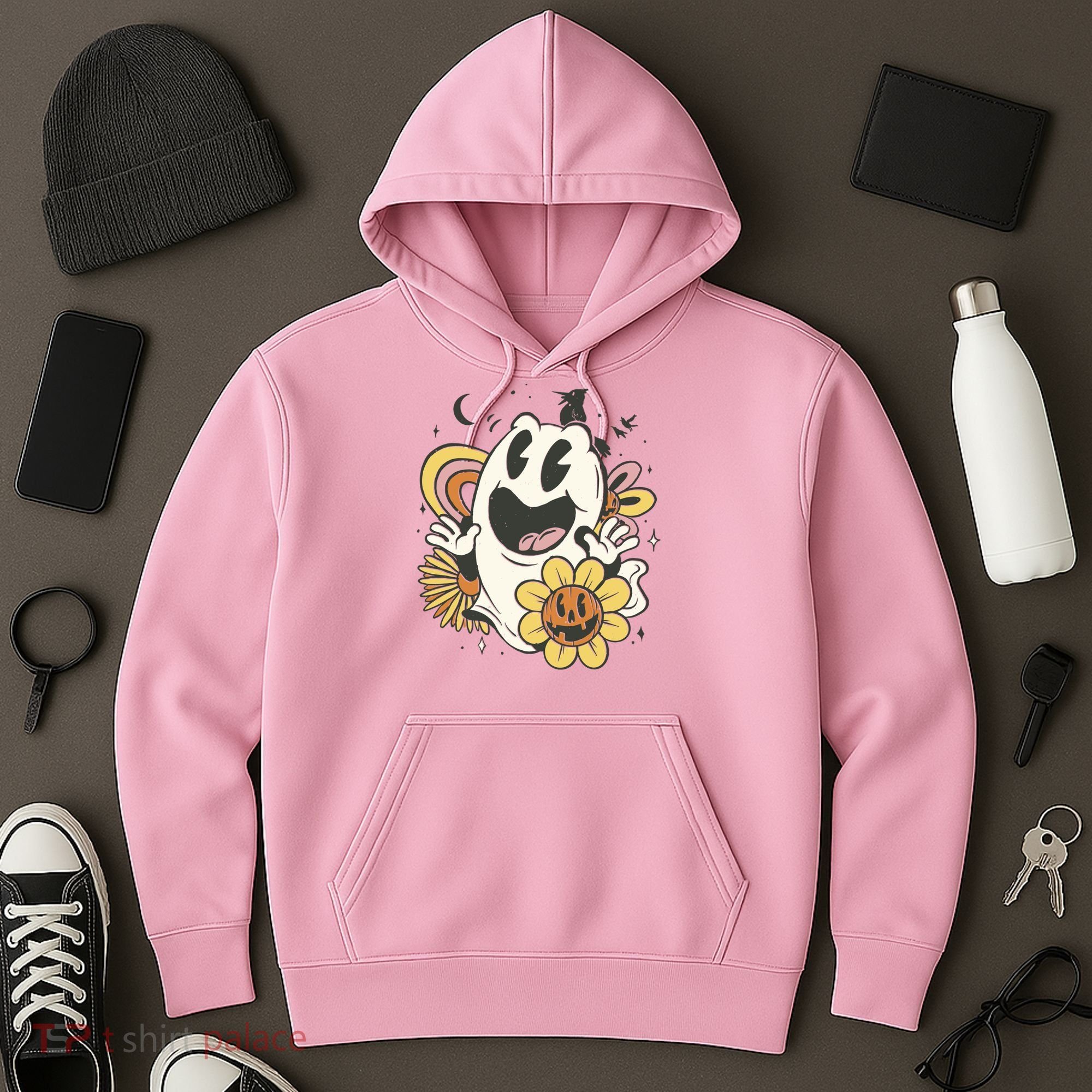 Halloween Cute Retro Ghost Hoodie
