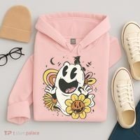 Halloween Cute Retro Ghost Hoodie thumb 4