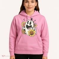 Halloween Cute Retro Ghost Hoodie thumb 5