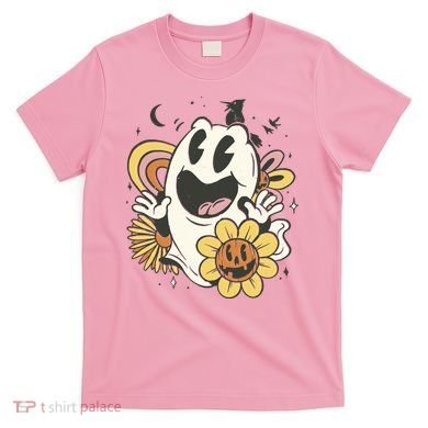 Halloween Cute Retro Ghost T-Shirt
