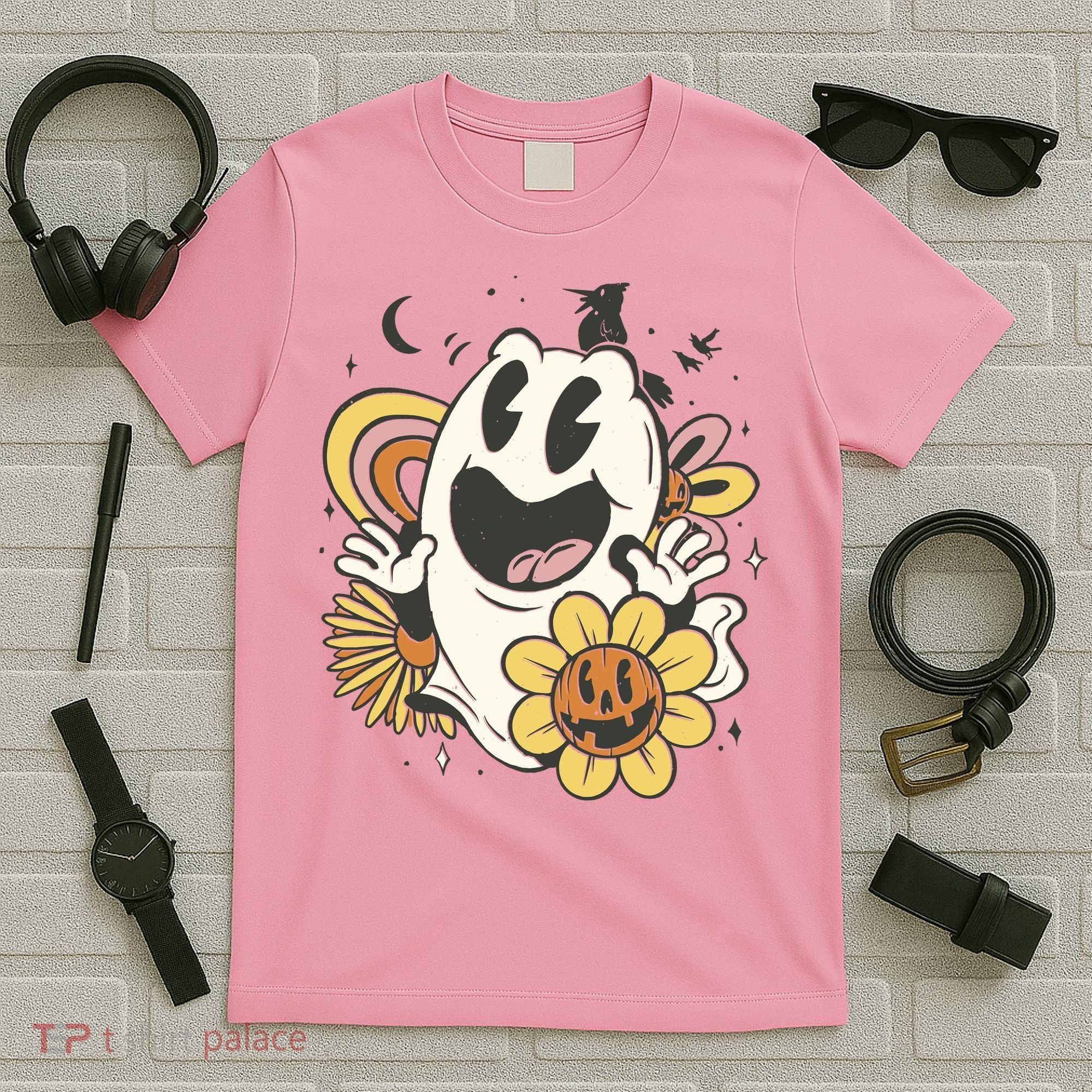Halloween Cute Retro Ghost T-Shirt