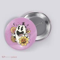 Halloween Cute Retro Ghost Button thumb 0