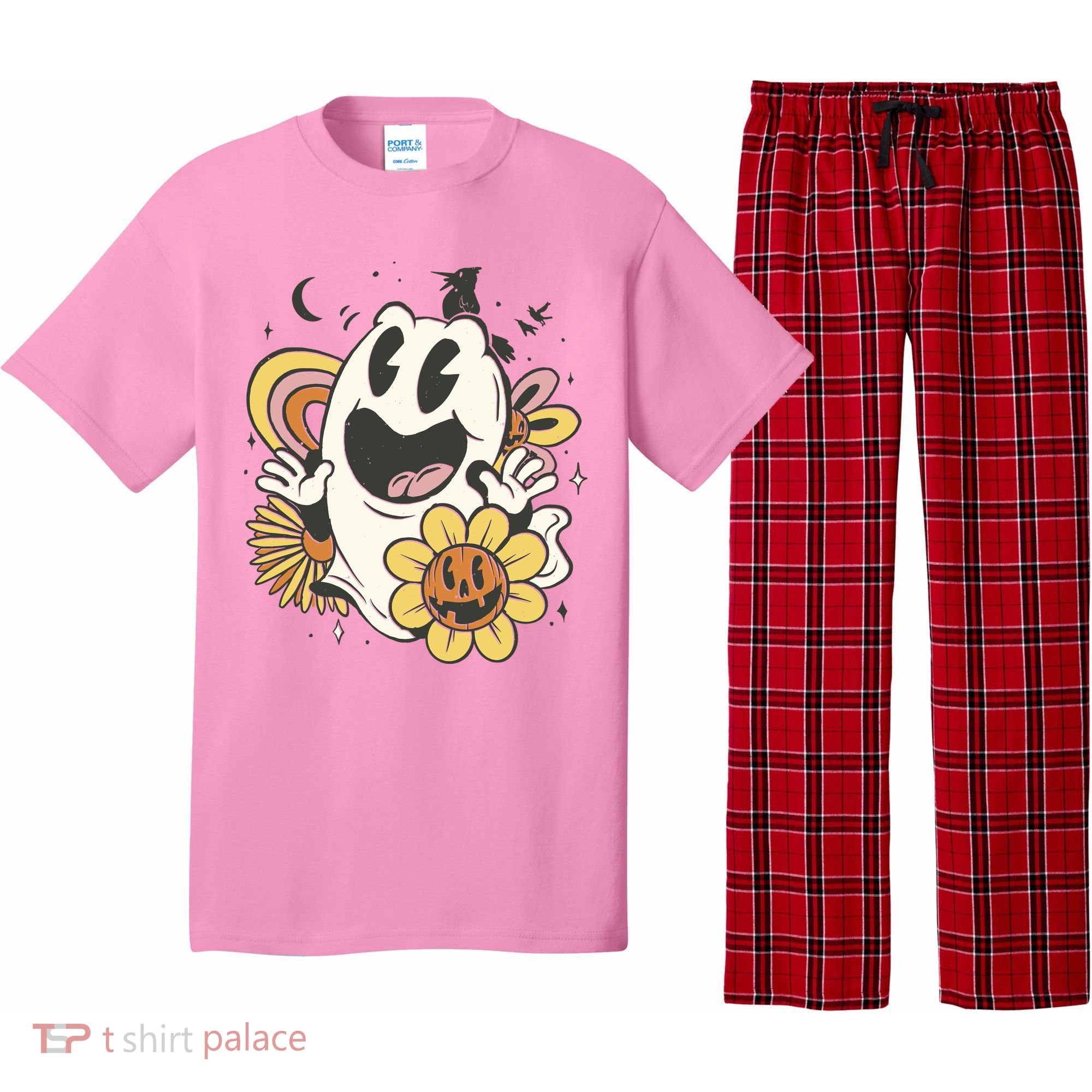 Halloween Cute Retro Ghost Pajama Set