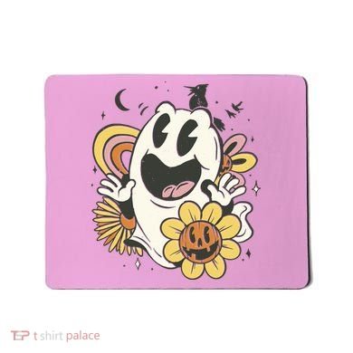 Halloween Cute Retro Ghost Mousepad