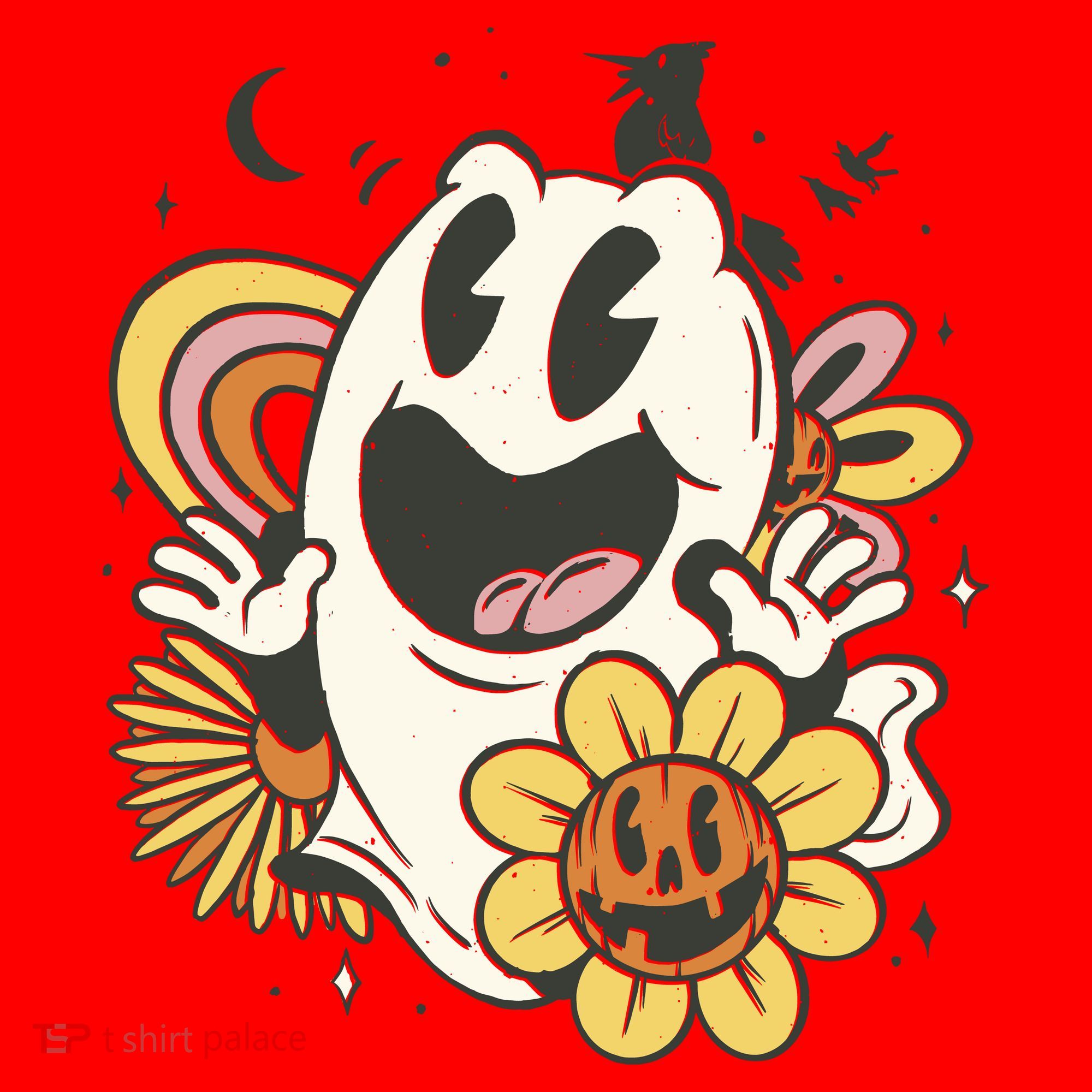 Halloween Cute Retro Ghost Santa Hat