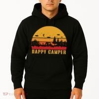 Happy Camper Retro Sunset Camping Hoodie thumb 2