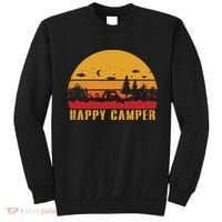 Happy Camper Retro Sunset Camping Sweatshirt thumb 0